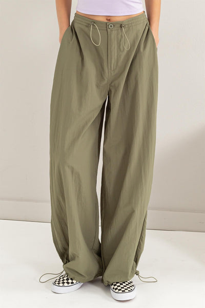 High Waist Parachute Pants