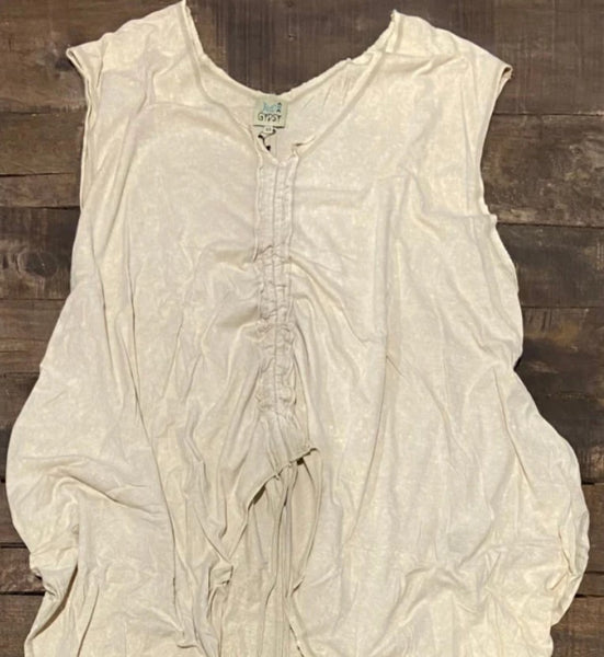 Sleeveless Hi Lo Top