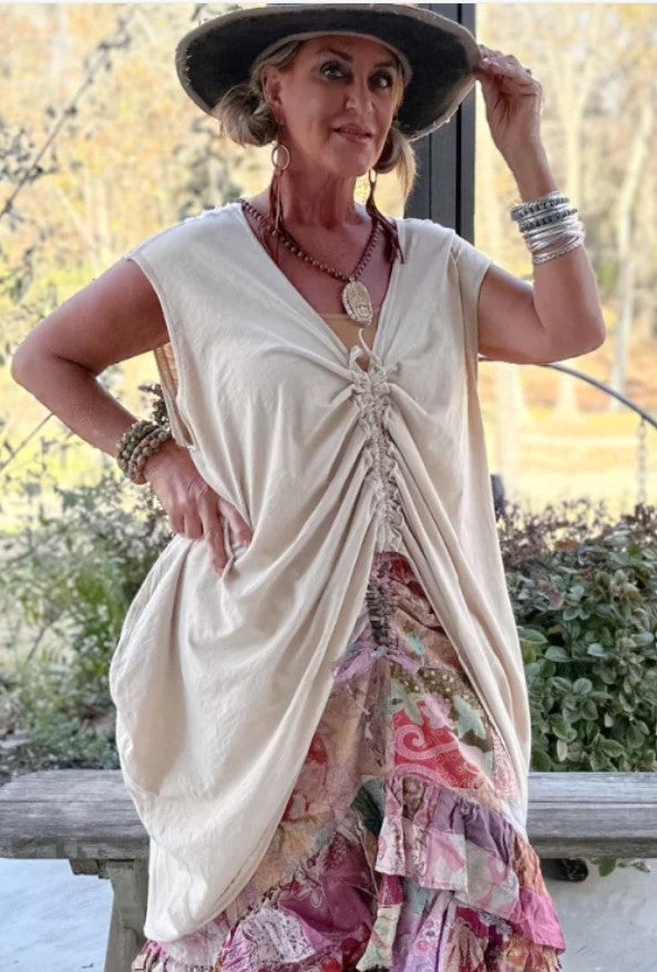 Sleeveless Hi Lo Top