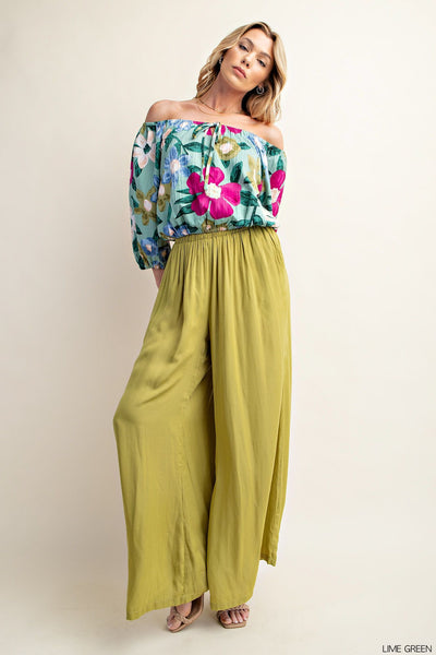 Satin Palazzo Pants