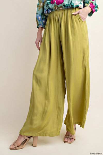 Satin Palazzo Pants