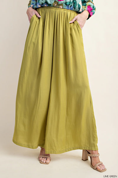 Satin Palazzo Pants