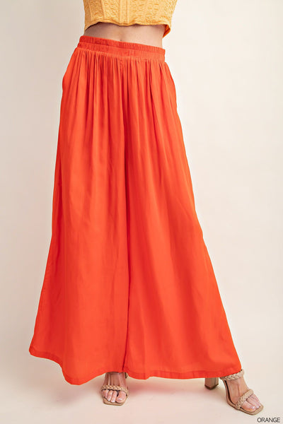 Satin Palazzo Pants