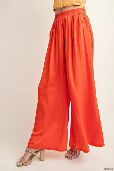 Satin Palazzo Pants