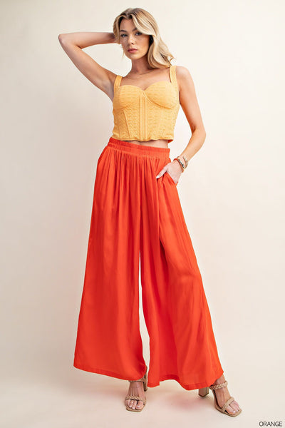 Satin Palazzo Pants