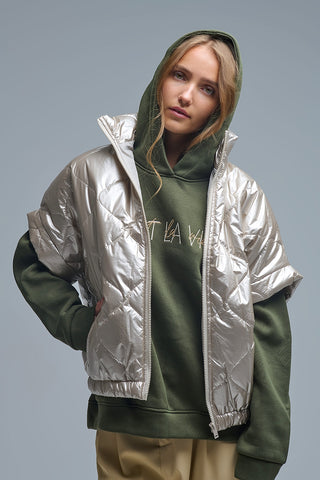 Puffer Crop Down Vest