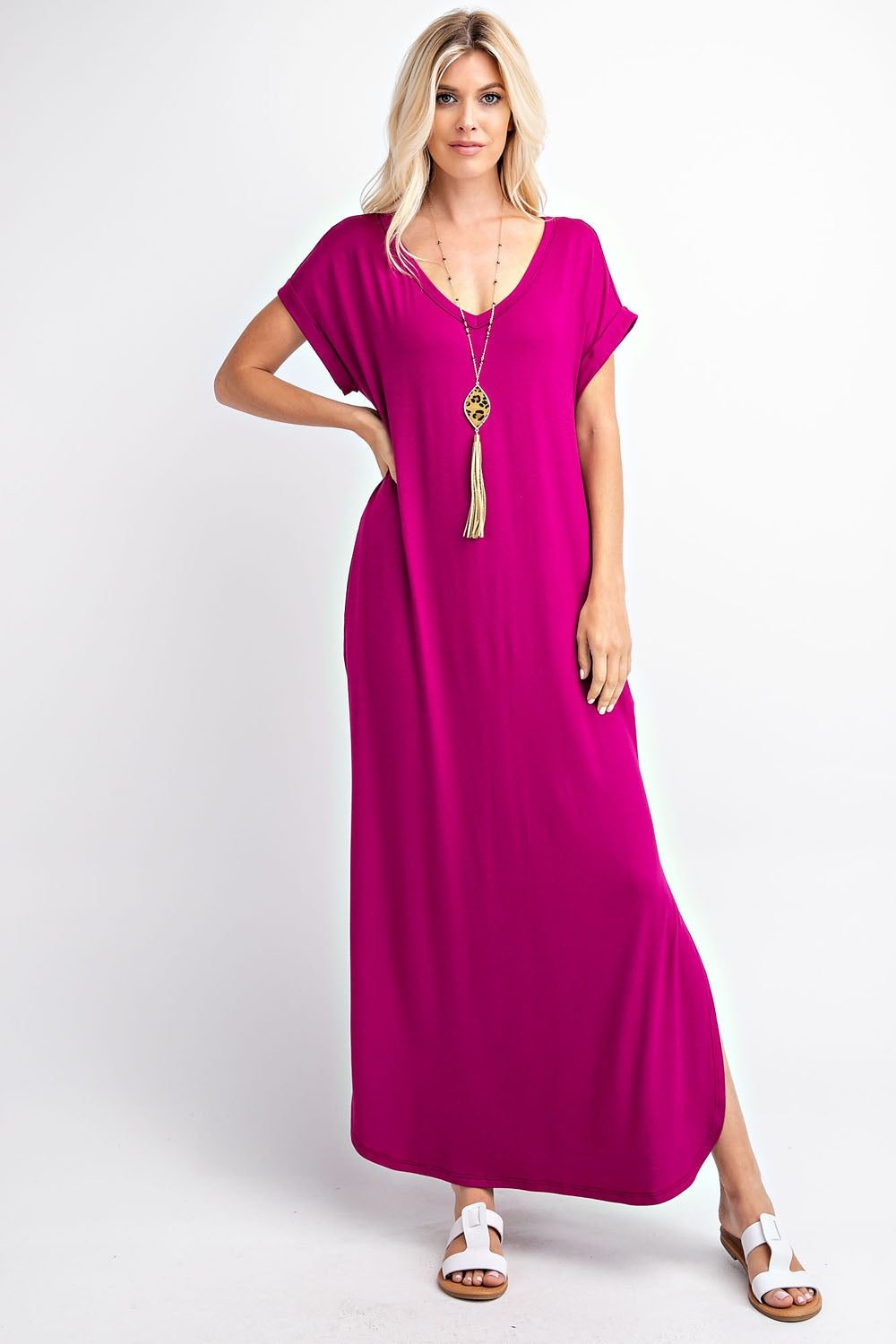 Vneck Maxi Dress