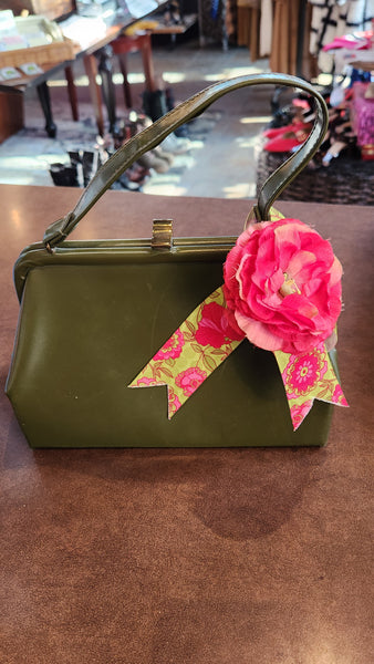 Vintage Green Leather Stylemark Purse