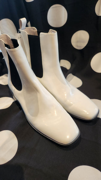 Jeffrey Campbell White faux leather White Ankle Boots