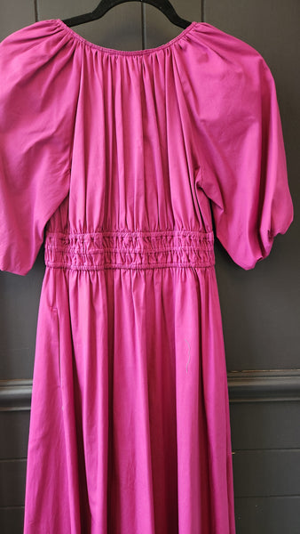 Nordstrom Puff Sleeve Midi Dress