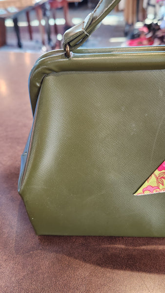 Vintage Green Leather Stylemark Purse