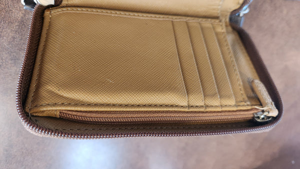 Coach Signature  tan canvas credit card Wallet