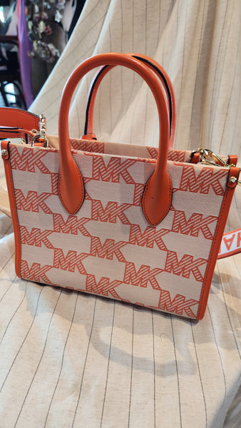 Michael Kors Orange Mirella Logo Purse