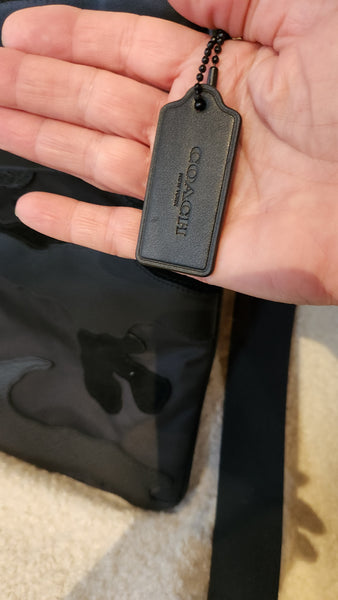 Coach Charles Crossbody Leather and Canvas Purse