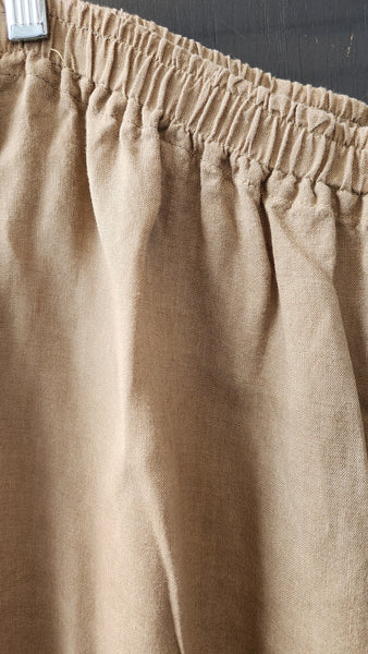 Eskandar Tan Linen Pants