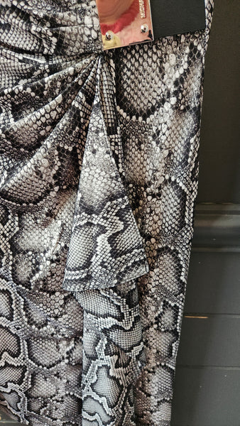 Michael Kors Snake Print Midi Dress