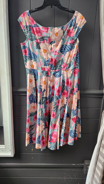 Hell Bunny Sleeveless Floral Dress