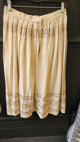 Vintage Betty Hanson Pleated woven Skirt