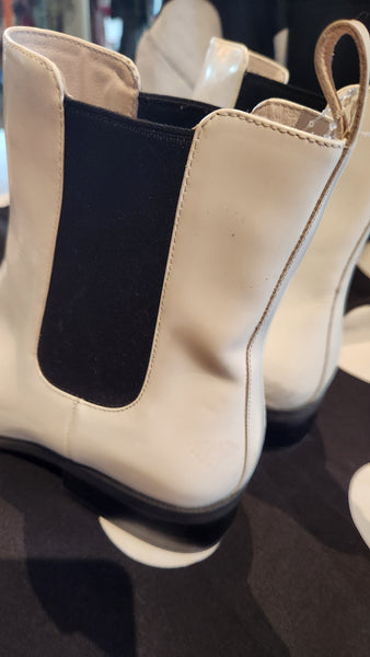 Jeffrey Campbell White faux leather White Ankle Boots