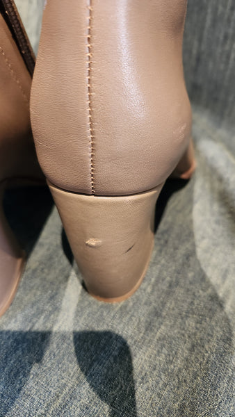 Reiss Tawny Tan Ankle High Boots