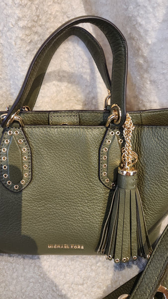 Michael Kors Olive Green Leather Purse