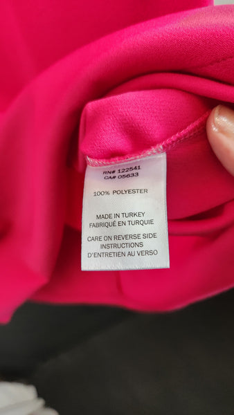 Isle Bright Pink Ruffled Sleeve Knit Dress
