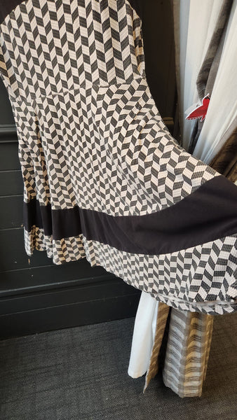 Effie's Heart Cap sleeve Geometric Print Dress