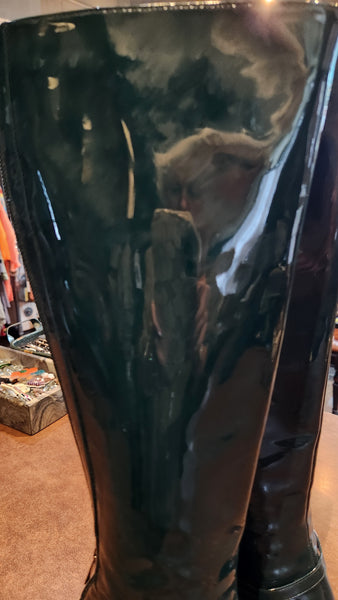 Jimmy Choo Green Patent Leather boots