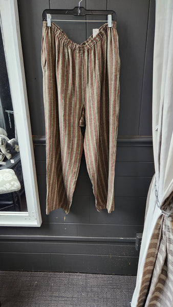 Eskandar Linen Stripe Pants