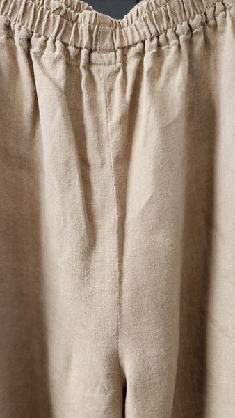 Eskandar Tan Linen Pants