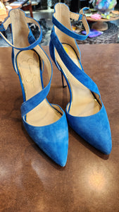 Jessica Simpson Blue Suede Heels