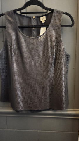 DL Lamb Leather tank top