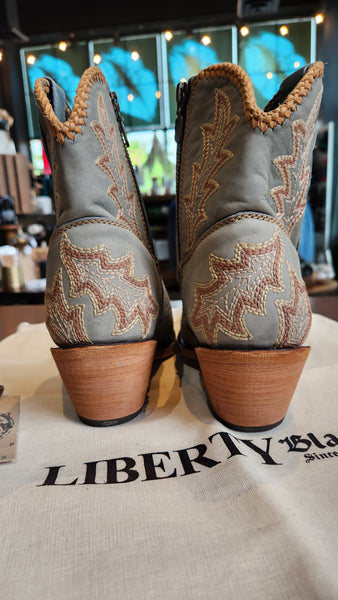 Liberty-Black Western Ankle Boots