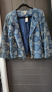 Eileen Fisher Batik Print Blazer