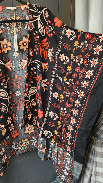 Floral Fall Kimono