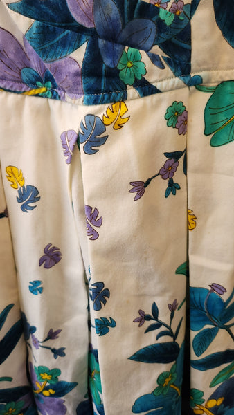Vintage Kamehameha Hawaiian Floral Dress