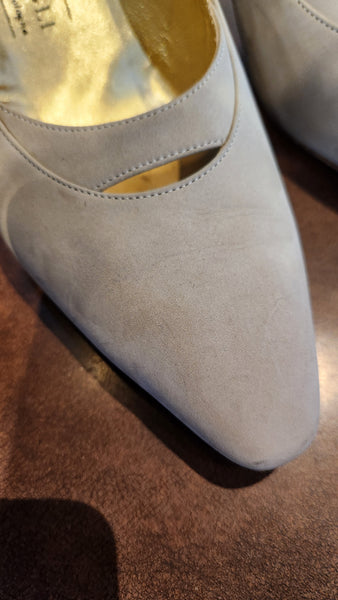 Vintage Bruno Magli Tan Sueded Heels