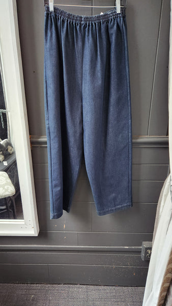 Eskandar Dark Blue Denim Pants