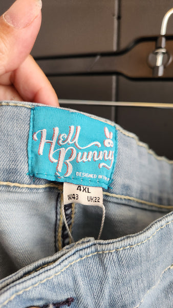 Hell Bunny Denim Sailor Pants