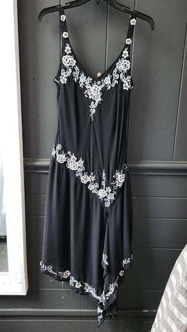 R&M Richards dress with floral embroidery