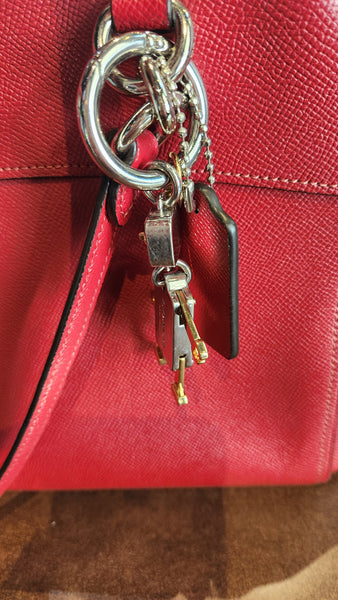 Coach Mini Red Burgandy Brook Carryall Satchel