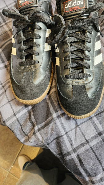 Adidas Samba Black with White Stripes Sneaker