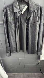 Rock Roll N Soul Faux Leather Shirt