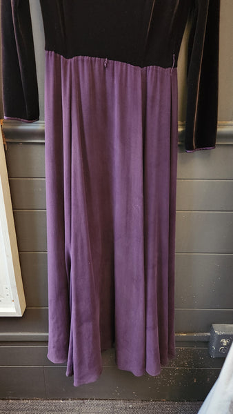 Dana Buchman Velvet and Chiffon  Gown