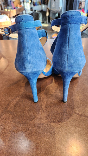 Jessica Simpson Blue Suede Heels