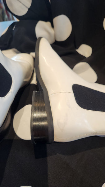 Jeffrey Campbell White faux leather White Ankle Boots