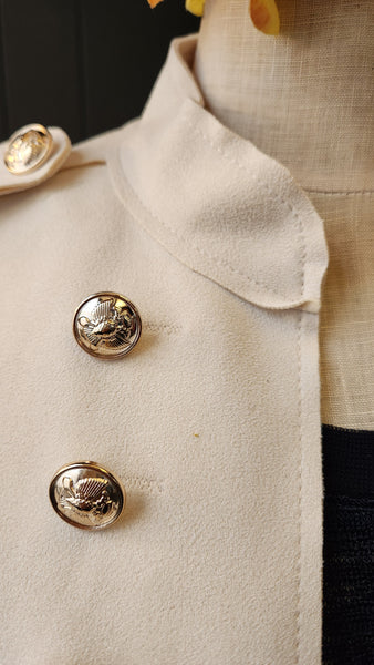Molly Bracken Faux Suede Military style Jacket