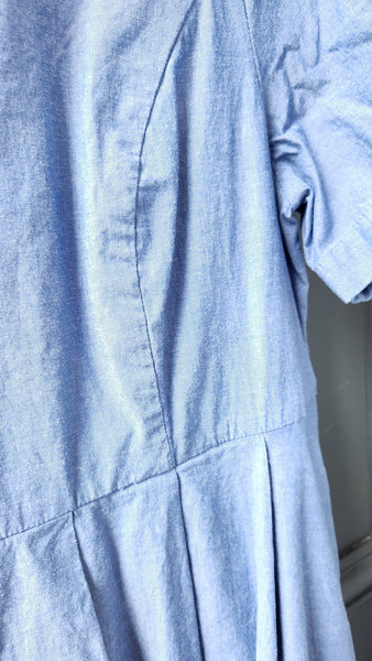 Boden Short Sleeve Chambray Dress