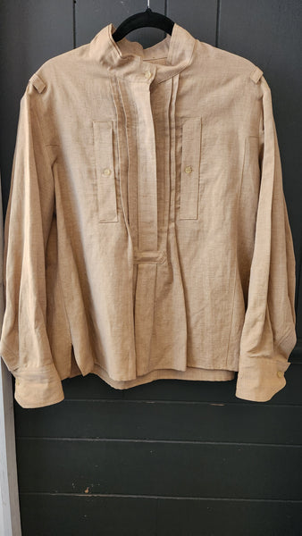 Isabel Marant Long Sleeve Wool and Linen Top
