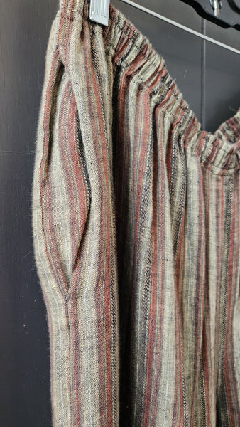 Eskandar Linen Stripe Pants